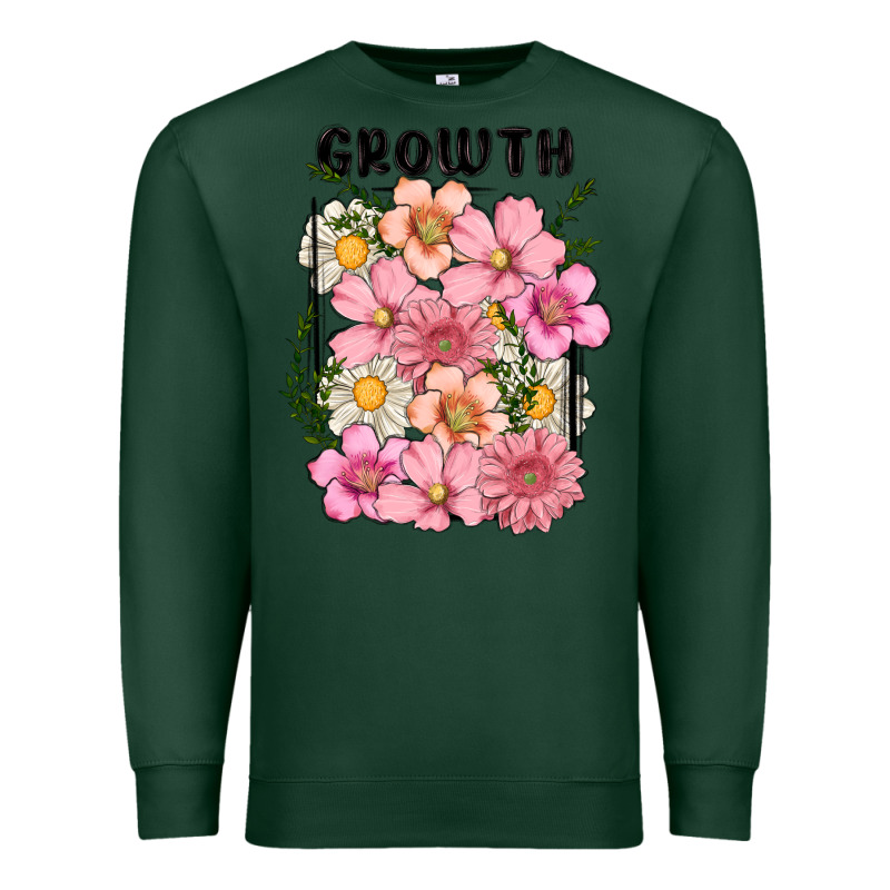 Growth Flower Premium Sweatshirt by MaliasSmallBusiness | Teevron