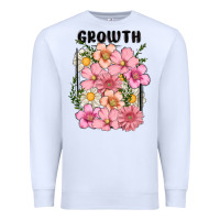 White growth flower Premium Sweatshirt - MaliasSmallBusiness