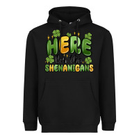 Black here for the shenanigans Heavyweight Hoodie - MaliasSmallBusiness