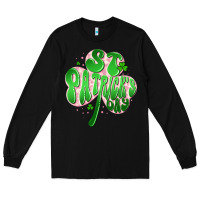 Black st patricks day clover Long Sleeve Tee - Artiststas