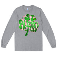 Heather Grey st patricks day clover Long Sleeve Tee - Artiststas