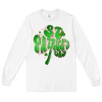 White st patricks day clover Long Sleeve Tee - Artiststas
