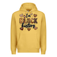 Antique Gold i'm black history Premium Hoodie - LillyAllenDesigns