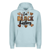 Blue Mist i'm black history Premium Hoodie - LillyAllenDesigns