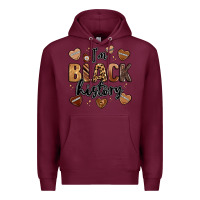 Burgundy i'm black history Premium Hoodie - LillyAllenDesigns