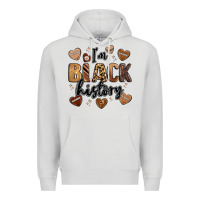 Dove Grey i'm black history Premium Hoodie - LillyAllenDesigns