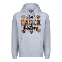 Heather Grey i'm black history Premium Hoodie - LillyAllenDesigns