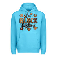 Ocean Blue i'm black history Premium Hoodie - LillyAllenDesigns
