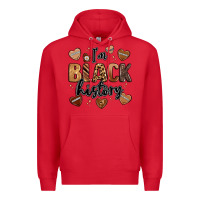 Red i'm black history Premium Hoodie - LillyAllenDesigns
