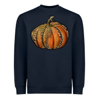 Navy leopard pumpkin Heavyweight Sweatshirt - RanaPortraitStore