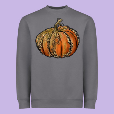Leopard Pumpkin Heavyweight Sweatshirt Designed By Ranaportraitstore