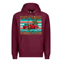 Burgundy truck gemstone leopard Premium Hoodie - AdoDesignShop