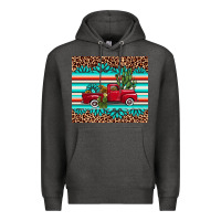 Charcoal Heather truck gemstone leopard Premium Hoodie - AdoDesignShop