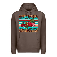 Coffee truck gemstone leopard Premium Hoodie - AdoDesignShop