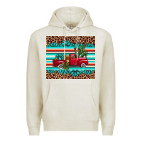 Oatmeal Heather truck gemstone leopard Premium Hoodie - AdoDesignShop