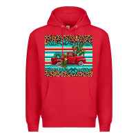 Red truck gemstone leopard Premium Hoodie - AdoDesignShop