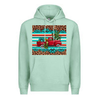 Seafoam truck gemstone leopard Premium Hoodie - AdoDesignShop