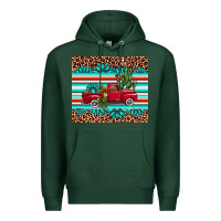 Sports Green truck gemstone leopard Premium Hoodie - AdoDesignShop