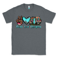 Charcoal Heather peace love camping Classic Tee - JahusDesignShop