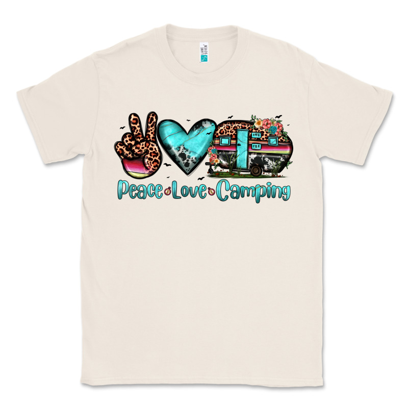 Peace Love Camping Classic Tee by JahusDesignShop | Teevron