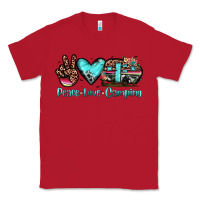 Red peace love camping Classic Tee - JahusDesignShop