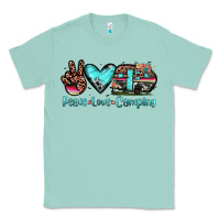 Seafoam peace love camping Classic Tee - JahusDesignShop