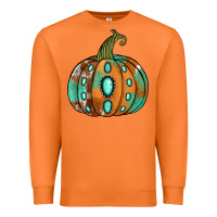 Carrot Western cowhide turquoise pumpkin Premium Sweatshirt - NancyCooperArtShop