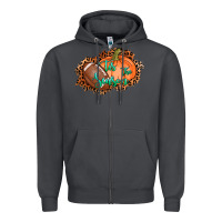 Smoke tis the season football pumpkin Zipper Hoodie - AdoDesignShop