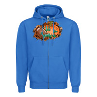 True Royal tis the season football pumpkin Zipper Hoodie - AdoDesignShop