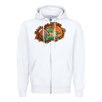Tis The Season Football Pumpkin Zipper Hoodie | Teevron