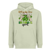 Matcha rolling up some shamrock spirit Heavyweight Hoodie - MaliasSmallBusiness