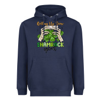 Navy rolling up some shamrock spirit Heavyweight Hoodie - MaliasSmallBusiness