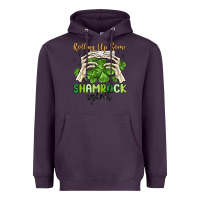 Plum rolling up some shamrock spirit Heavyweight Hoodie - MaliasSmallBusiness
