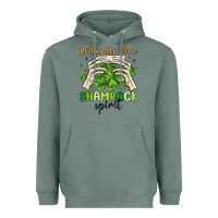 Sage rolling up some shamrock spirit Heavyweight Hoodie - MaliasSmallBusiness