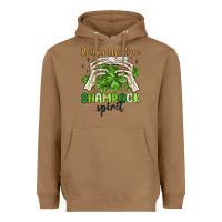 Toasted Coconut rolling up some shamrock spirit Heavyweight Hoodie - MaliasSmallBusiness