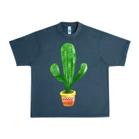 Midnight Navy mexican cactus Urban Heavy Tee - FaDigitalArtStudio
