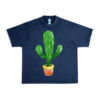 Navy mexican cactus Urban Heavy Tee - FaDigitalArtStudio