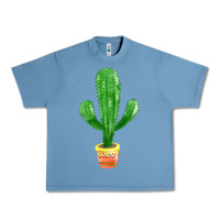Pebble Blue mexican cactus Urban Heavy Tee - FaDigitalArtStudio