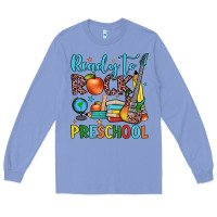 Colony Blue ready to rock preschool Long Sleeve Tee - JahusDesignShop