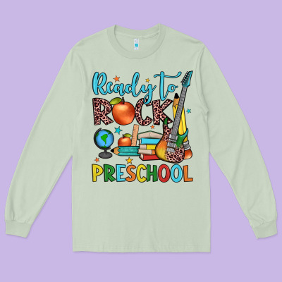 Ready To Rock Preschool Long Sleeve Tee Designed By Jahusdesignshop