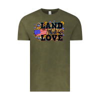 Vintage Olive Land that we love 4th of July Vintage Tee - Neo Western