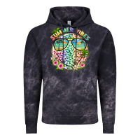 Cloud Black summer vibes with smile face and leopard Vintage Hoodie - texasbilliewilder