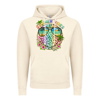 Vintage Artic summer vibes with smile face and leopard Vintage Hoodie - texasbilliewilder