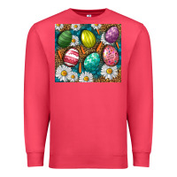 Cardinal Easter eggs Premium Sweatshirt - NancyCooperArtShop