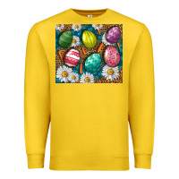 Lemon Easter eggs Premium Sweatshirt - NancyCooperArtShop