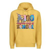 Antique Gold 100 magical days of school Premium Hoodie - LillyAllenDesigns