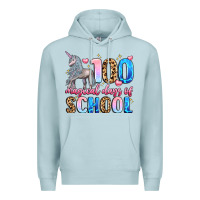 Blue Mist 100 magical days of school Premium Hoodie - LillyAllenDesigns