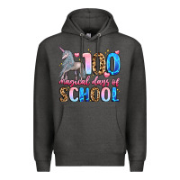 Charcoal Heather 100 magical days of school Premium Hoodie - LillyAllenDesigns