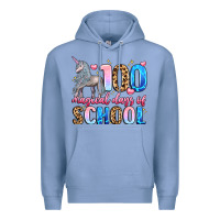 Colony Blue 100 magical days of school Premium Hoodie - LillyAllenDesigns