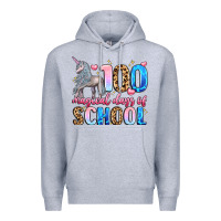 Heather Grey 100 magical days of school Premium Hoodie - LillyAllenDesigns
